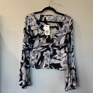 NWT Billabong Floral Print Women's Top Size Small